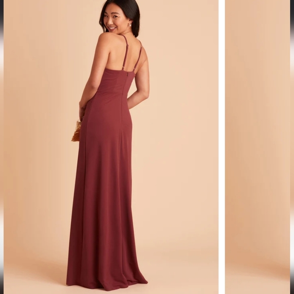 Birdy Grey Ash Crepe Bridesmaid Dress - Picture 3 of 5